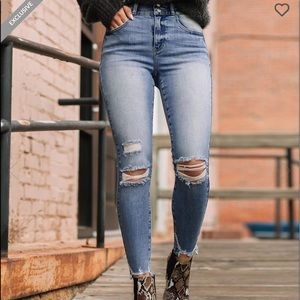 KanCan High Rise Ankle Skinny Stretch Jeans